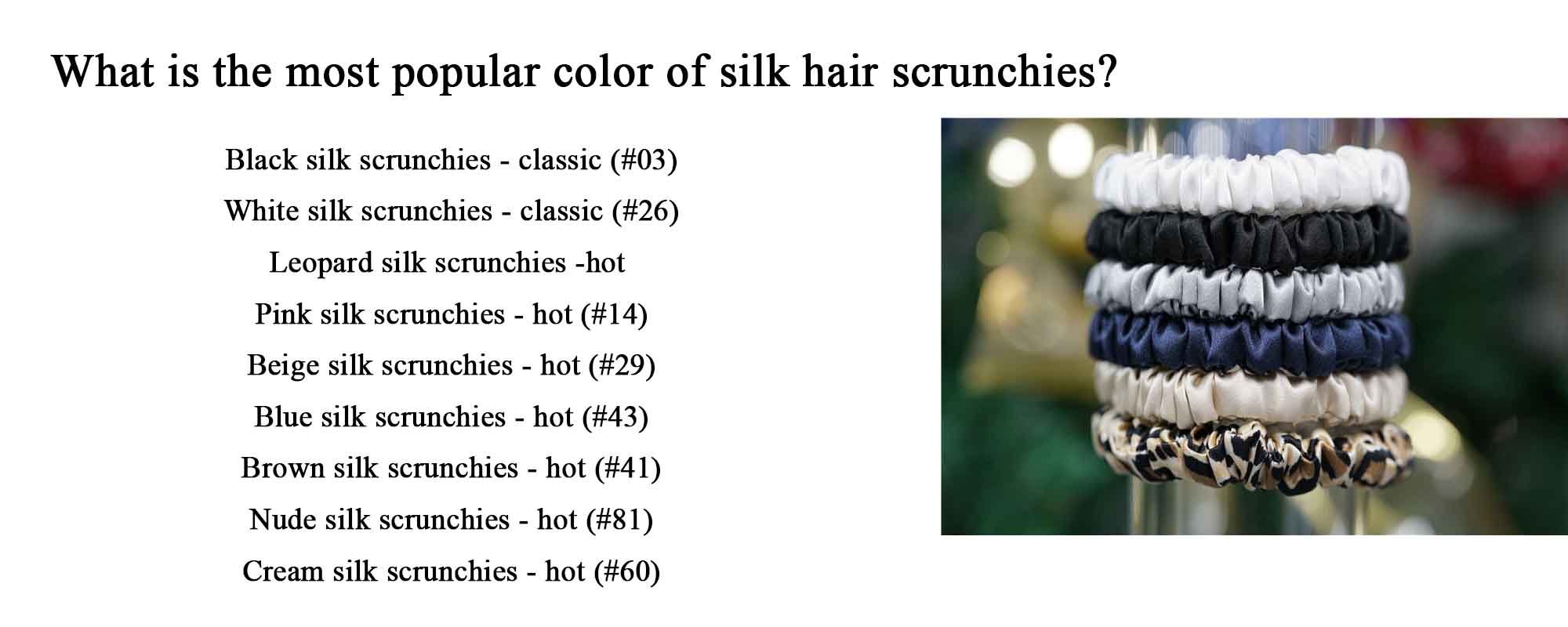 silk scrunchies wholesale
