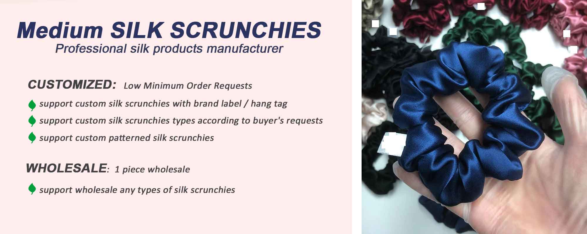 mulberry silk scrunchies