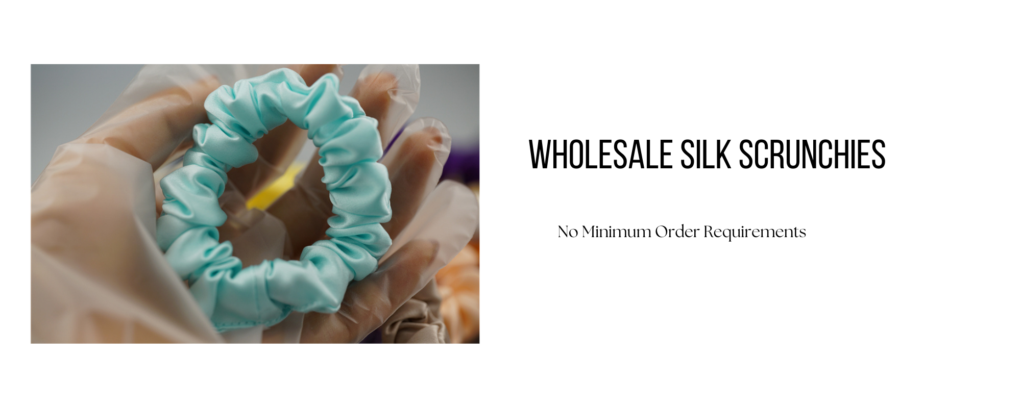 custom silk scrunchie wholesale