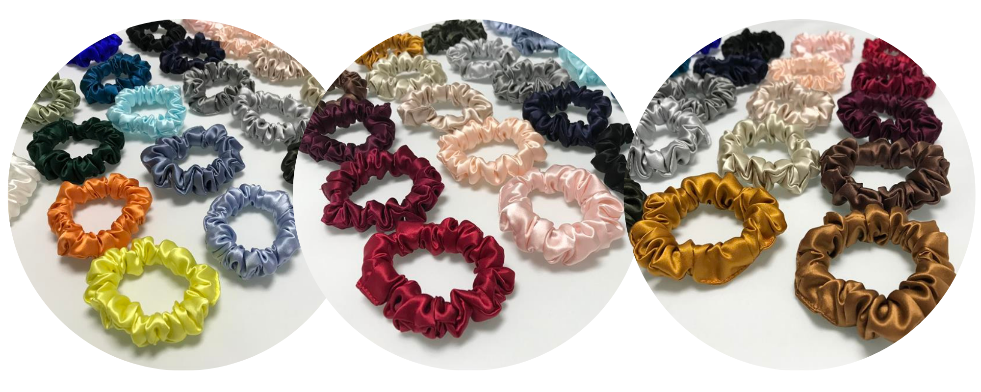 custom silk scrunchie wholesale