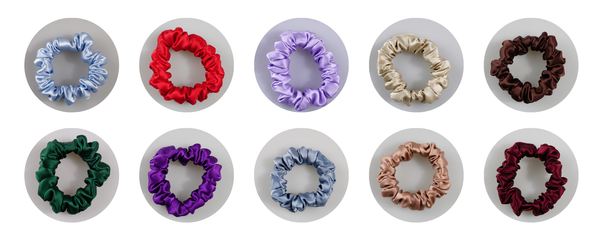 custom silk scrunchie wholesale