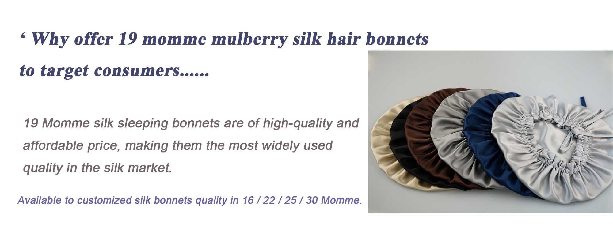 bulk silk bonnets