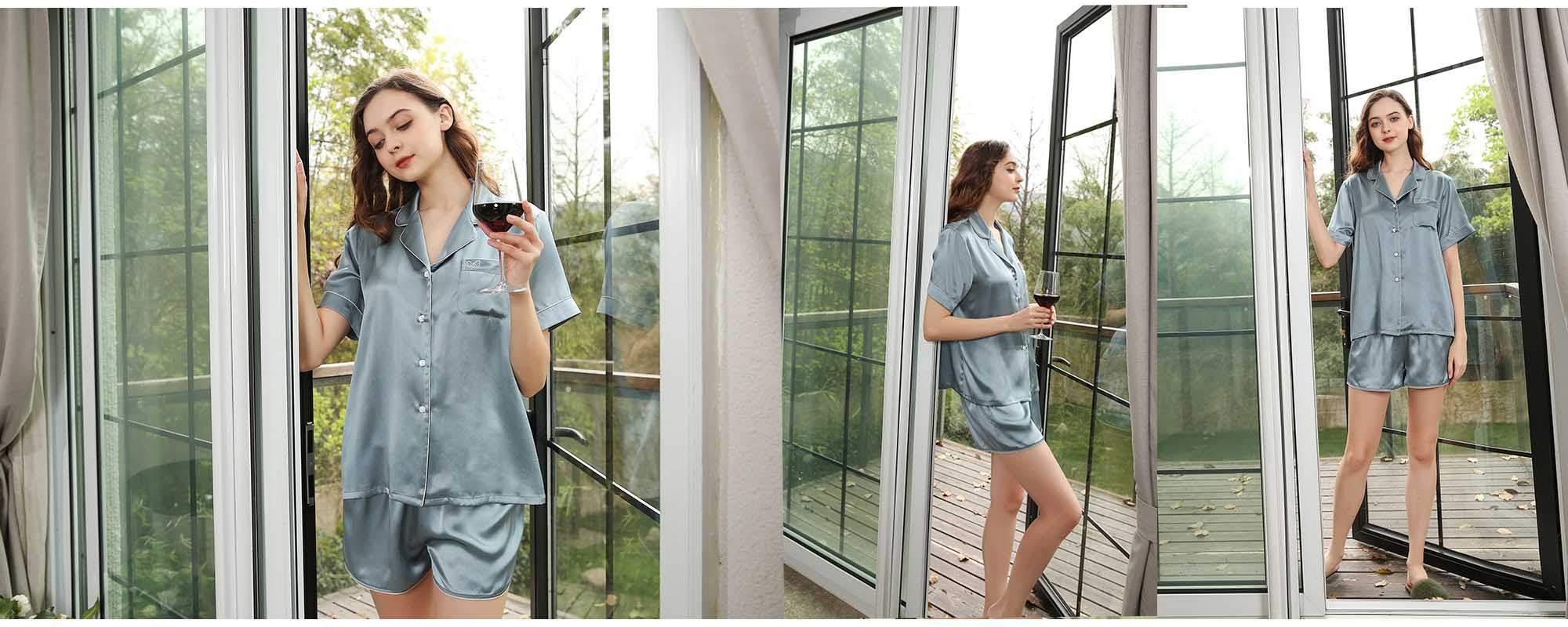 Short Silk Sleepwear 19 Momme - custom and wholesale