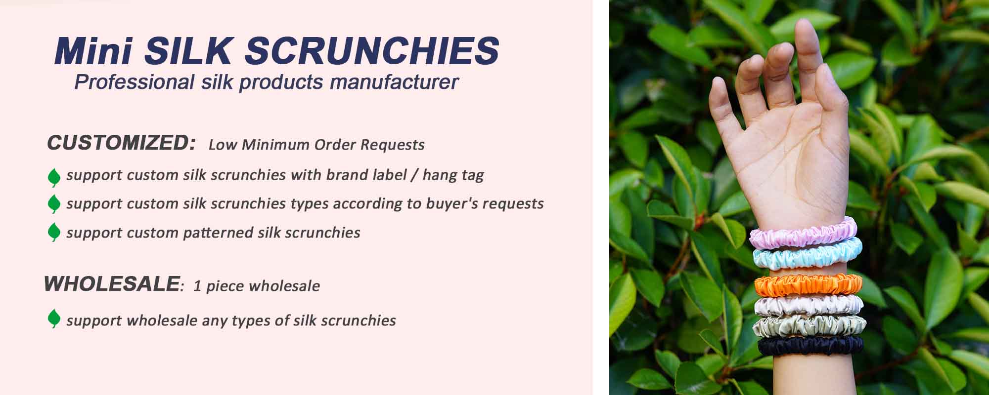 skinny silk hair scrunchies