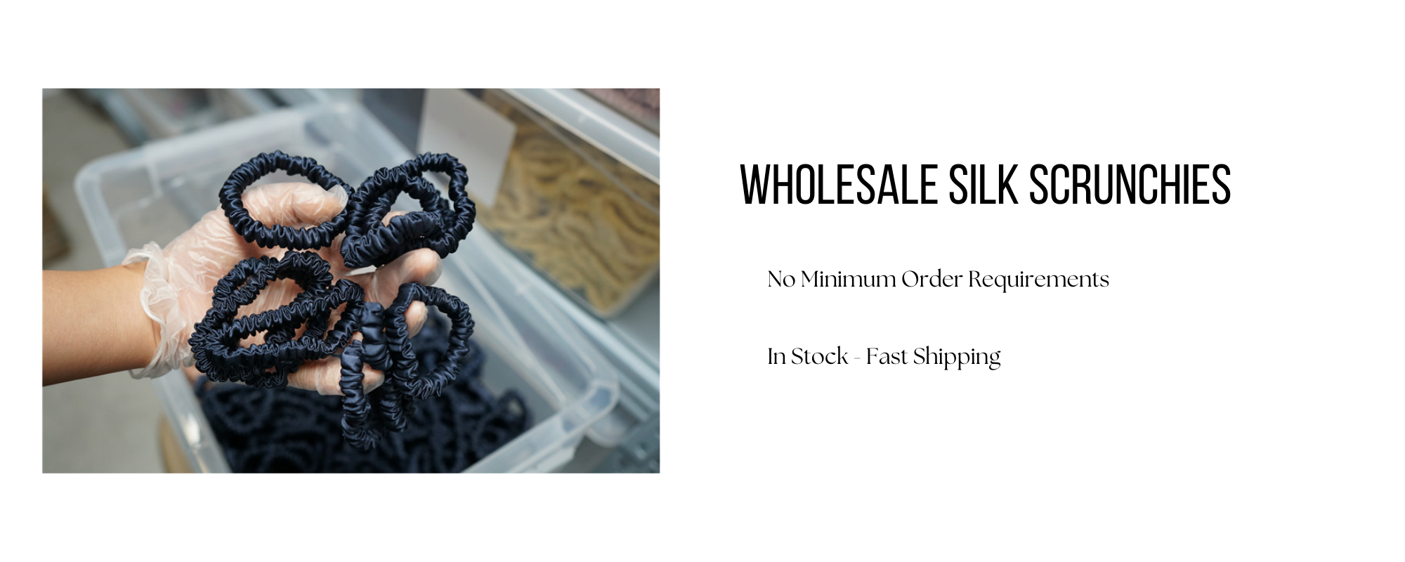 Mini Silk Scrunchie Custom Wholesale