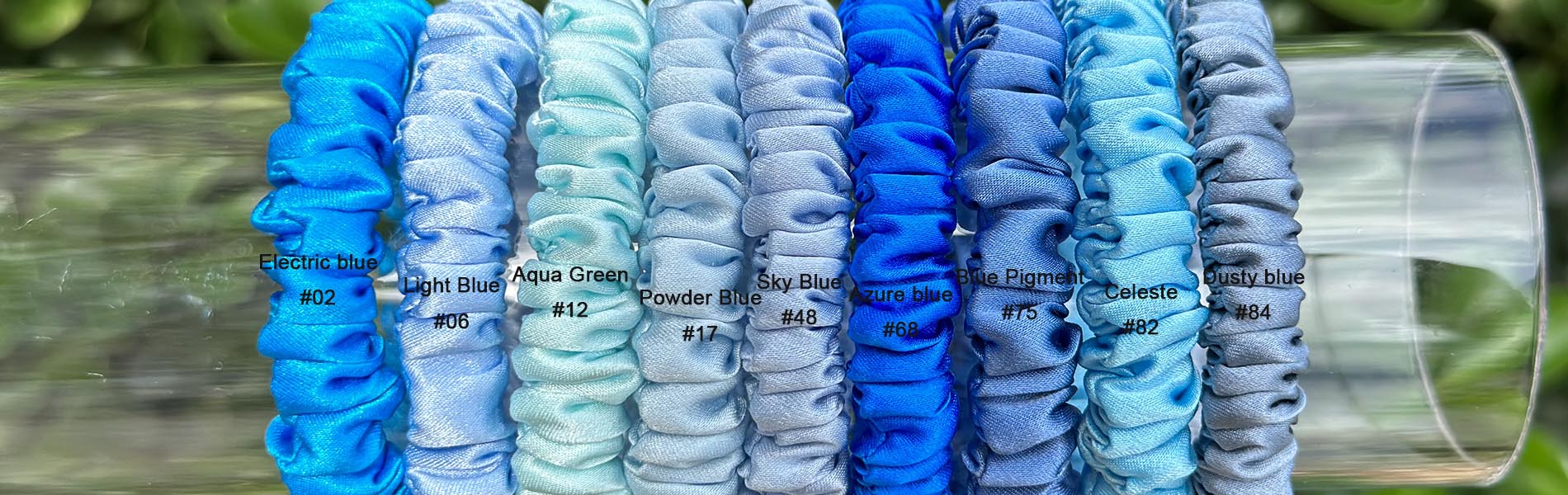 wholesale silk scrunchies mini