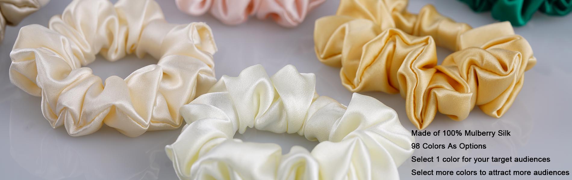wholesale silk scrunchies