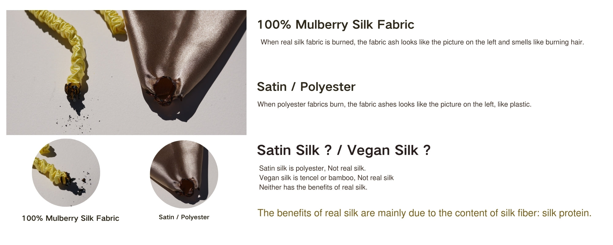 100% mulberry silk scrunchies
