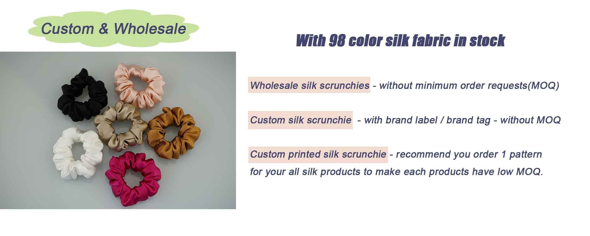 mulberry silk scrunchies