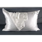 25 momme silk pillowcase - queen - hidden zip - white