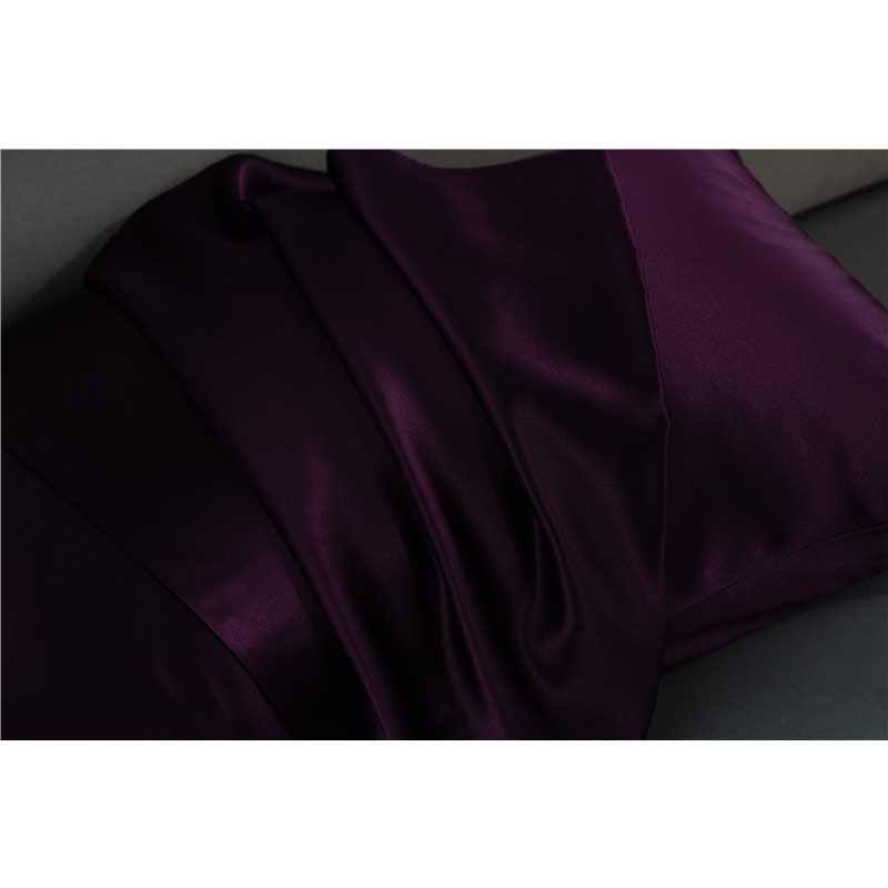 30 Momme silk pillowcase - queen - hidden zip - Deep Purple