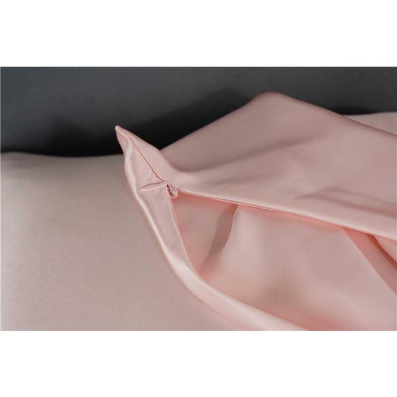 30 Momme silk pillowcase - queen - hidden zip - Pink