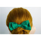 Bow Silk Scrunchies Christmas green