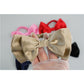 Bow Silk Scrunchies Tan