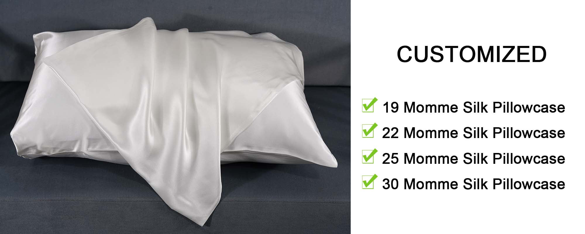 customized silk pillowcase