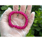 Deep Rose Pink silk scrunchies mini