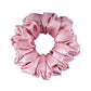 Fluffy Large Silk Scrunchies - Dusty Rose