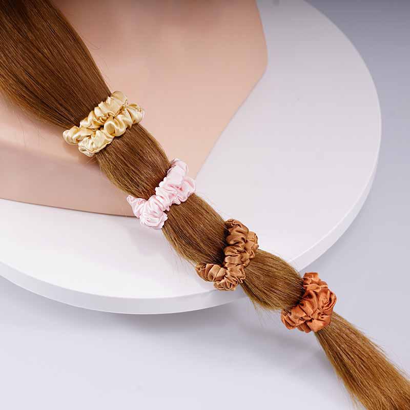 4 Pack Mini Silk Hair Ties - Lively