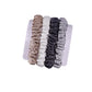 4 Pack Mini Silk Hair Ties - Neutral - dropshipping