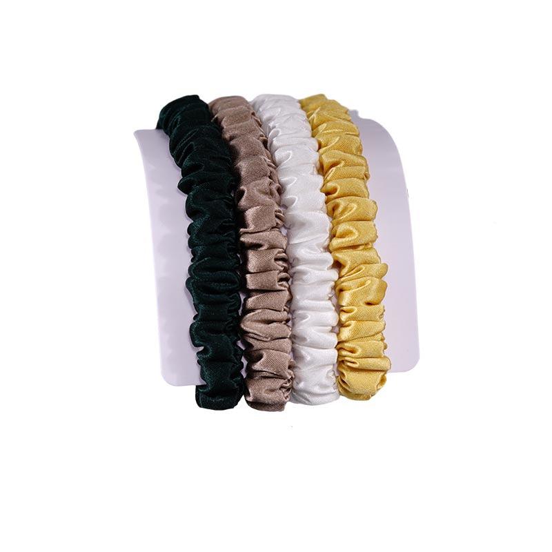 4 Pack Mini Silk Hair Ties - Staidness - dropshipping