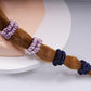 4 Pack Mini Silk Scrunchies - Blue & Burnished Lilac 