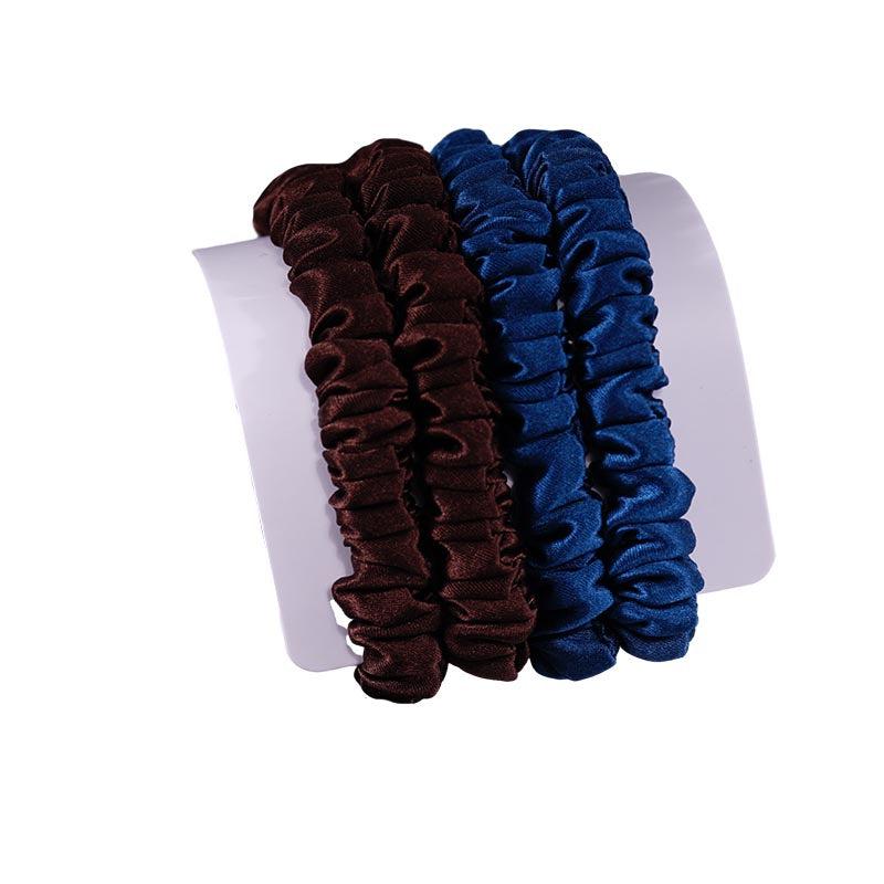 4 Pack Mini Silk Scrunchies - Exquisite - dropshipping