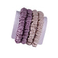 4 Pack Mini Silk Scrunchies - Nude & Burnished Lilac - dropshipping