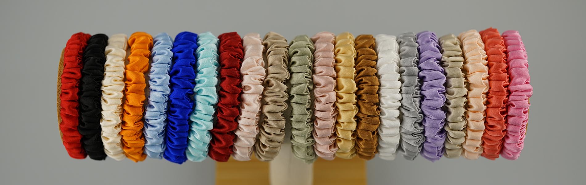 Mini silk scrunchies