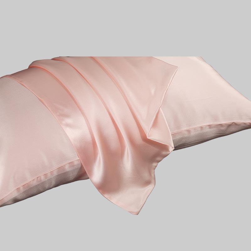 100% mulberry silk pillowcase 19 momme - Pink - Dropshipping