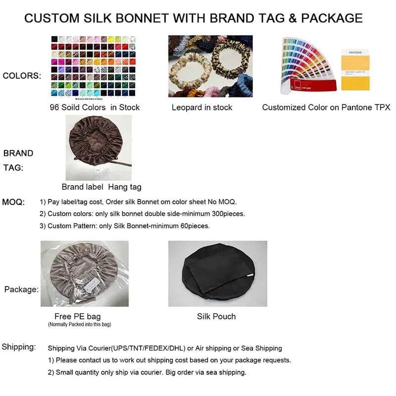 Silk Bonnet Double side