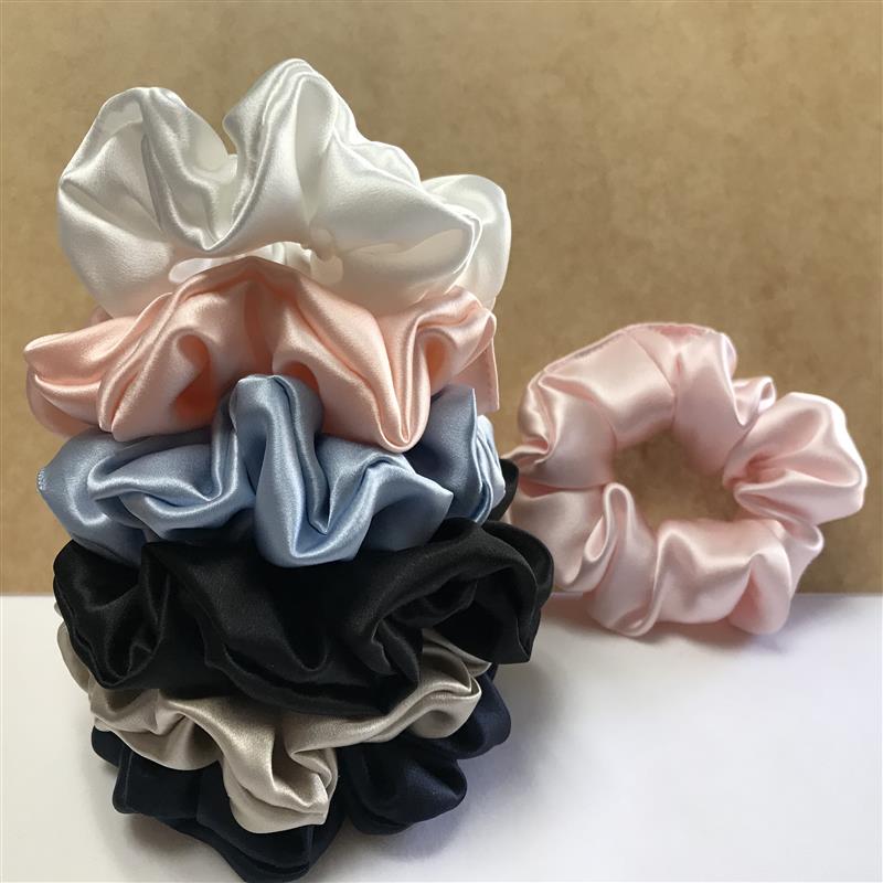 Large Silk Scrunchies - custom and wholesale