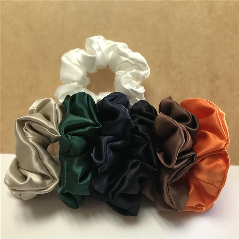 Large Silk Scrunchies - custom and wholesale