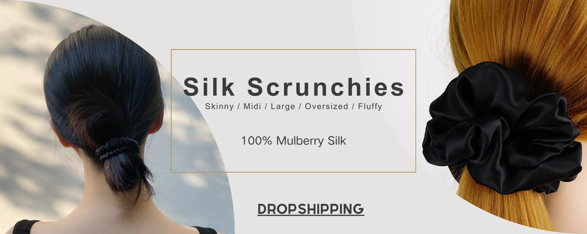 silk hair scrunchies