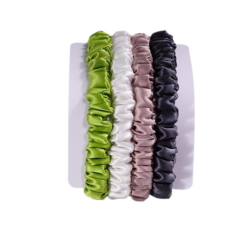 Silk skinny scrunchies - 4 Pack - Revived - dropshipping