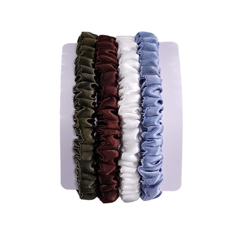 Silk skinny scrunchies - 4 Pack - Wilderness Ranch - dropshipping