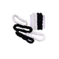 4 Pack Skinny Silk Scrunchies - Black & White