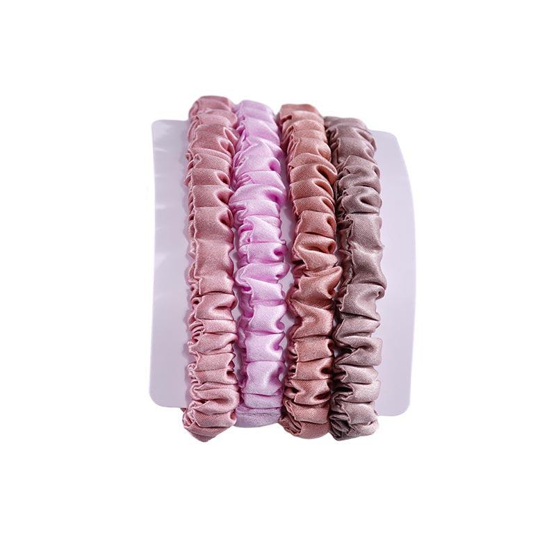 Small silk scrunchies - Castle - 4 Pack - dropshipping