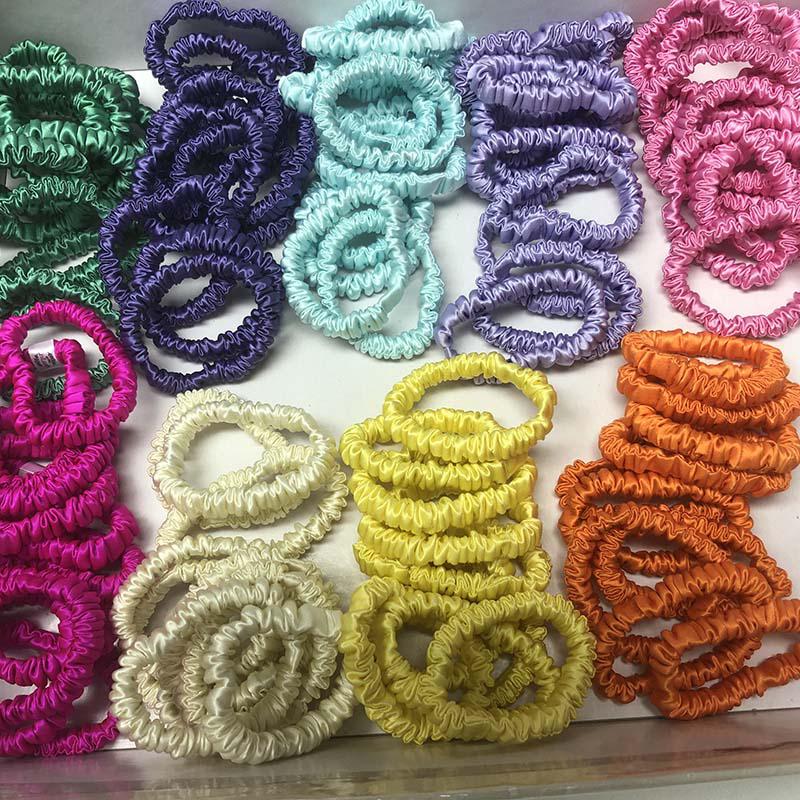 Mini Silk Scrunchies - custom and wholesale