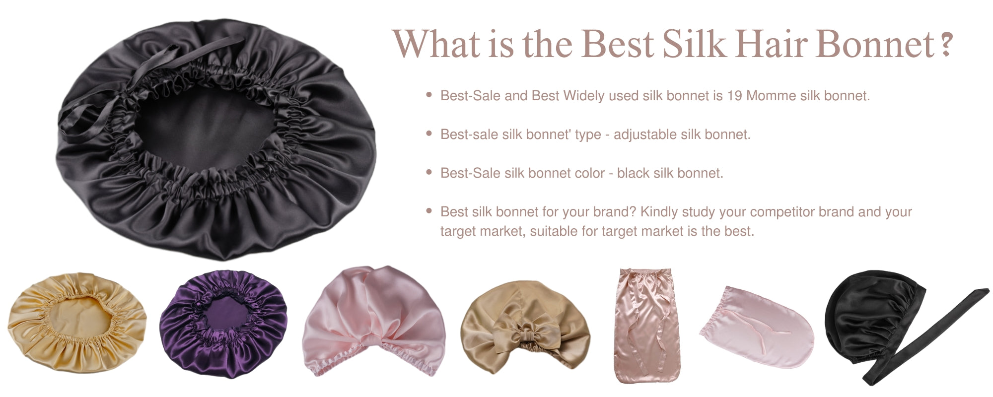 best silk bonnet