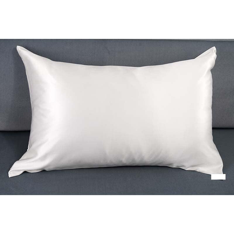 19 Momme silk pillowcase - Queen - Hidden Zip - White