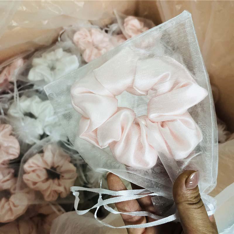 Large Silk Scrunchies - custom and wholesale