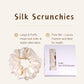 Large Silk Hair Ties Fluffy - Champagne