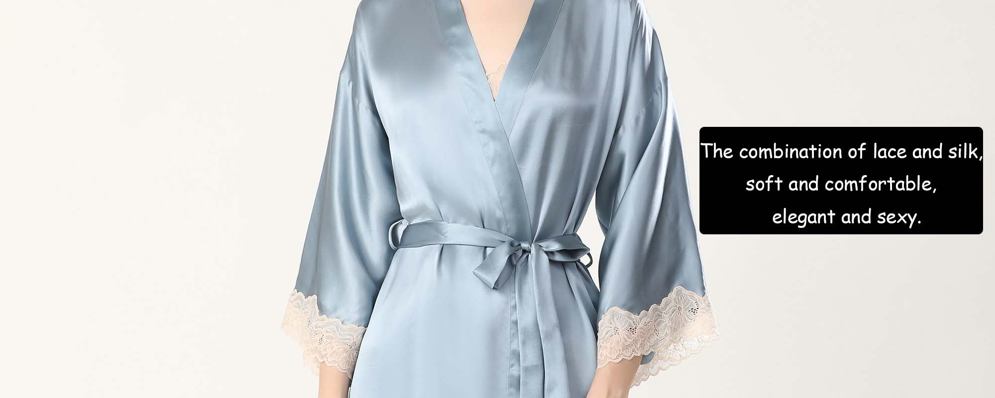 Silk Nightgown Robe Set 16 Momme - custom and wholesale