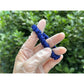 Deep Blue silk scrunchies mini
