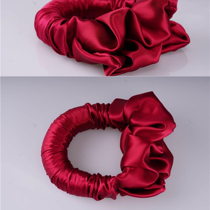 Wholesale silk scrunchies custom丨silk scrunchie manufacturer