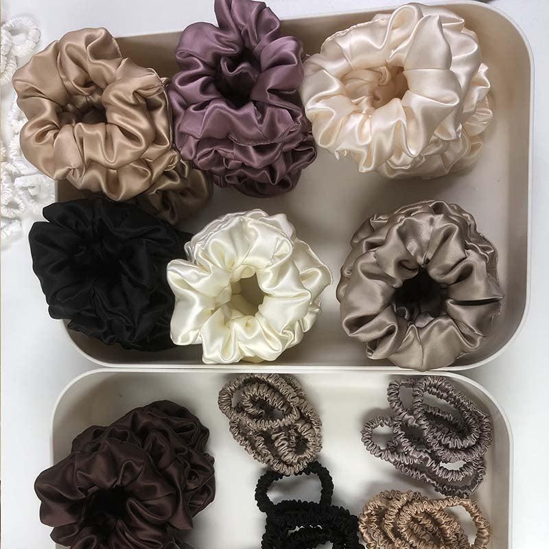 Large Silk Scrunchies - custom and wholesale