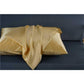 19 Momme silk pillowcase - Queen - Hidden Zip - Gold
