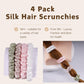 4 Pack Mini Silk Hair Ties - Mild 