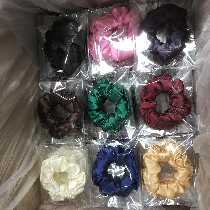 Medium Silk Scrunchies - custom and wholesale