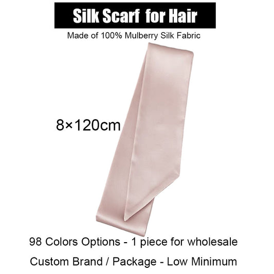 Silk Scarf For Hair - 8×120 cm - custom and wholesale